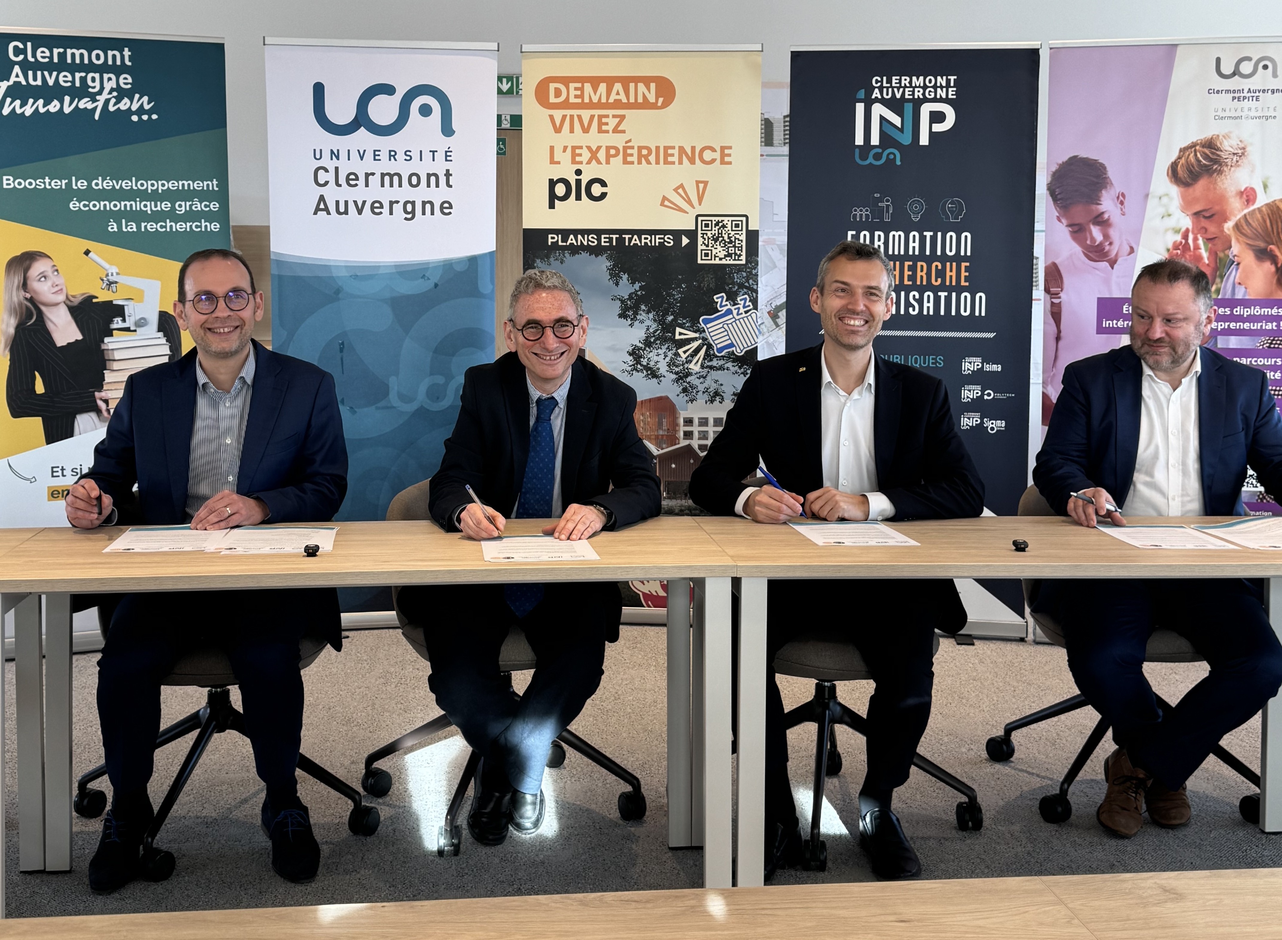 Signature de la convention UCA - Le PIC - Clermont Auvergne Innovation - Clermont Auvergne INP